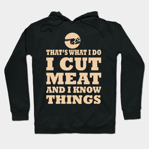 Butcher Butchery Cut Meat Fathers Day Gift Funny Retro Vintage Hoodie by zyononzy